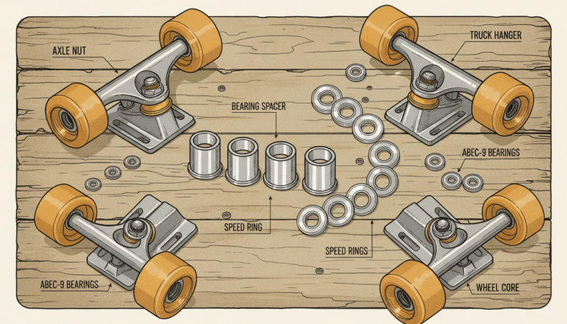 skateboard bearing spacers importance skateboard bearing spacers importance