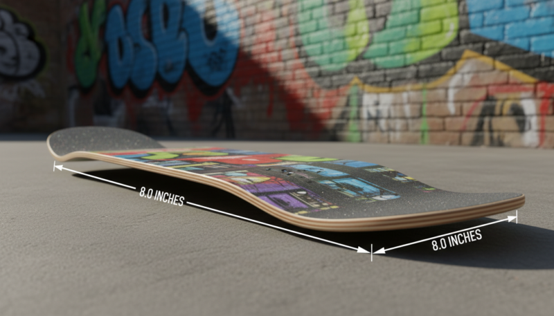 skateboard deck width skateboard deck width