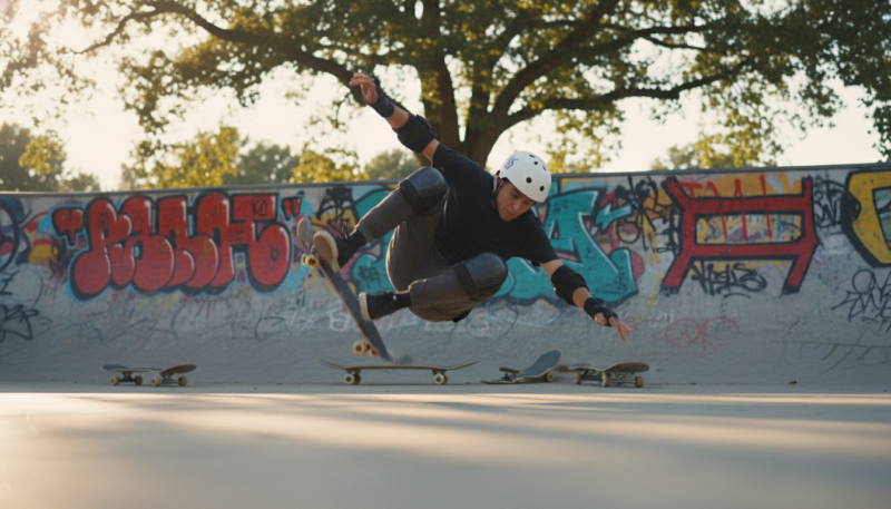 skateboarder falling safely skateboarder falling safely